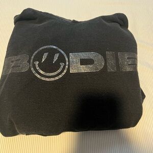 Black medium hooded sweatshirt